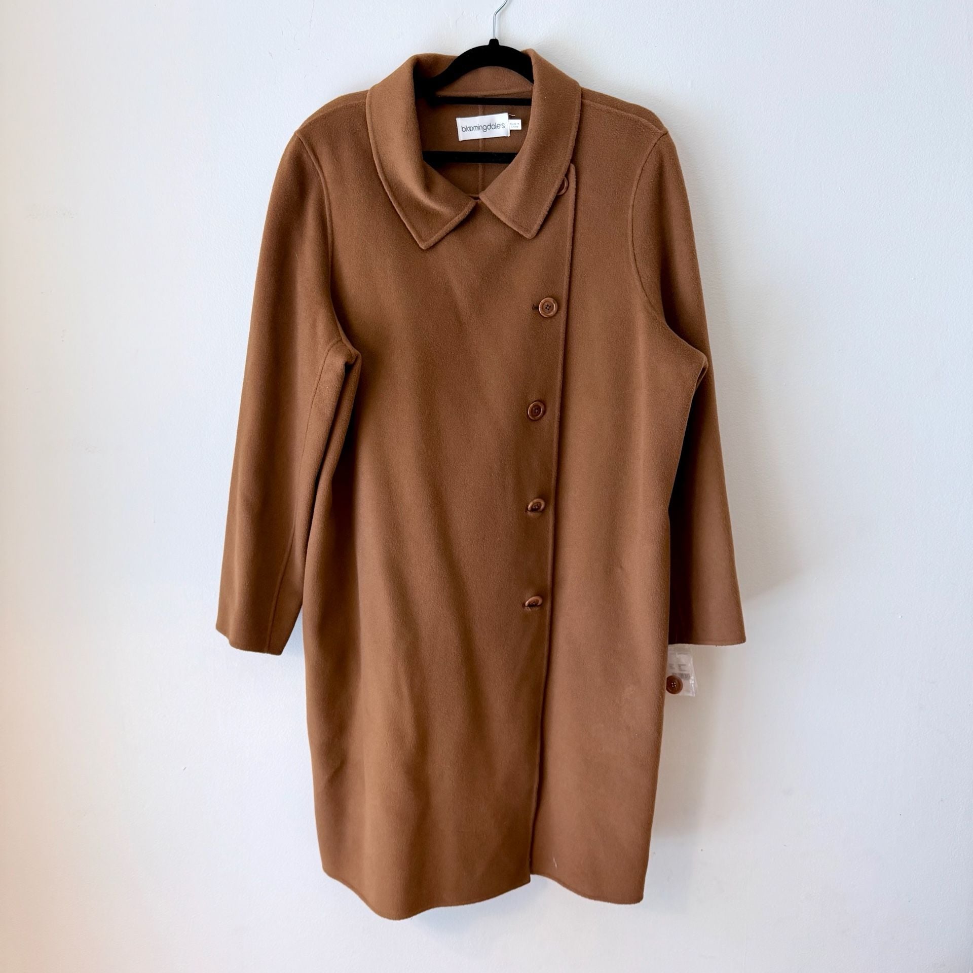 Vintage Camel Wool Coat By Bloomingdale’s